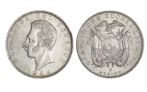 Ecuador 2 Sucres 1944 EBC-