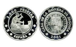 España 2.000 Pesetas 2001 Casa de la Moneda de Segovia PROOF