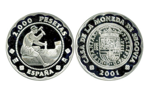 España 2.000 Pesetas 2001 Casa de la Moneda de Segovia PROOF