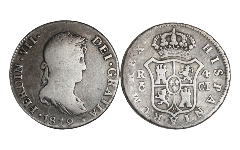 Fernando VII 4 Reales 1812 Cádiz CI BC-