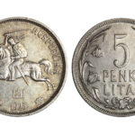 Lituania 5 Litai 1925 MBC+