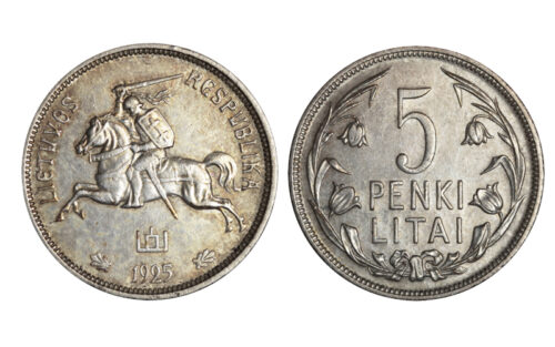 Lituania 5 Litai 1925 MBC+