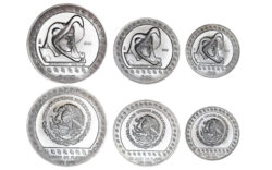 México Serie 3 val. 25, 50 y 100 Pesos (1/4, 1/2 y 1oz.) 1992 Guerrero Águila SC