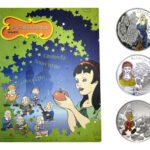 Francia Serie Plata 1 1/2 Euros Cuentos Infantiles De Europa 2002 Cenicienta, Blancanieves y Pinocho PROOF