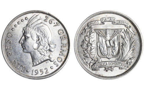 Republica Dominicana 1 Peso 1952 SC