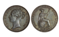 Gran Bretaña 1/2 Penique 1855 MBC+