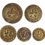 Consejos Municipales de Menorca Serie 5 valores completa 1937 MBC a EBC