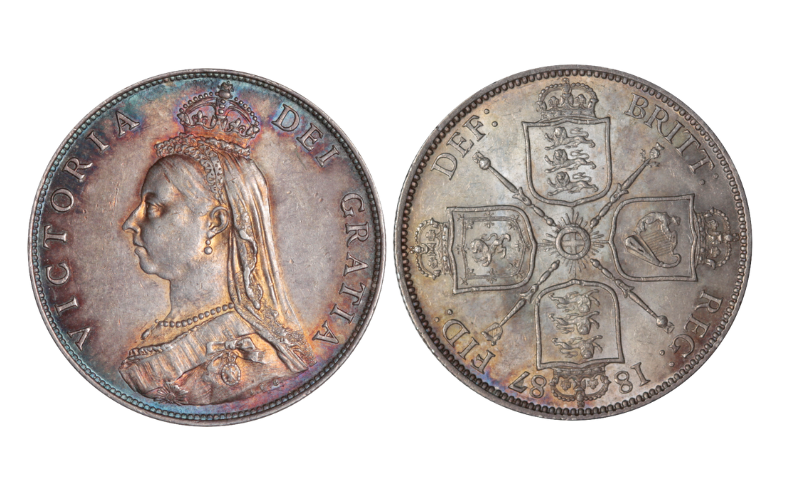Gran Bretaña Victoria (1837-1901) 1 Florín 1887 Calidad EBC-