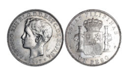 Alfonso XIII 1 Peso 1897 Filipinas SGV MBC+