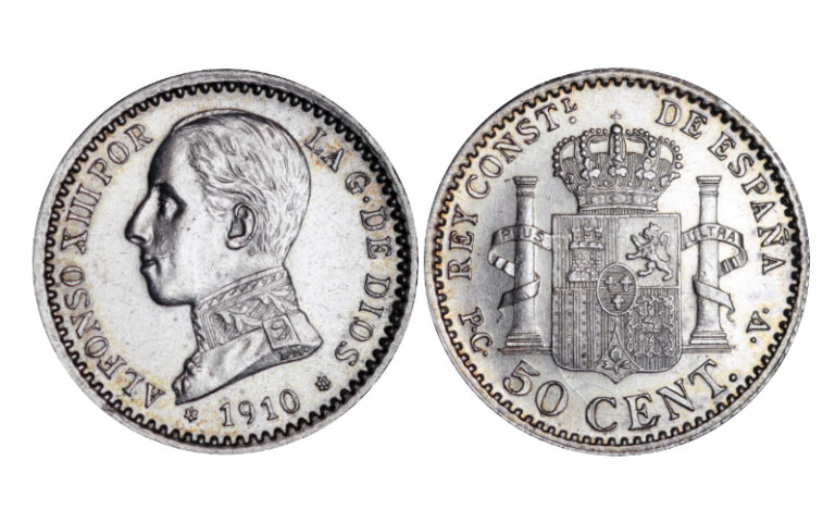 Alfonso XIII 50 Céntimos 1910*1-0 PCV SC