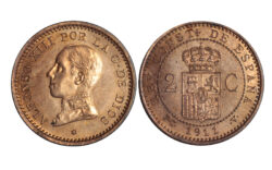 Alfonso XIII 2 Céntimos 1911*11 PCV SC-FDC