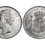 Amadeo I (1871-73) 5 Pesetas 1871*18-74 SC