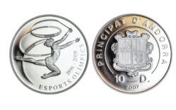 Andorra 10 Diners 2007 Juegos Olímpicos 2008 Gimnasia Rítmica PROOF