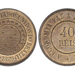 Brasil República 40 Reis 1889 SC