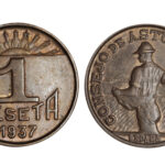 Asturias y León 1 Peseta 1937 MBC+