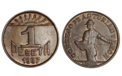 Asturias y León 1 Peseta 1937 MBC+
