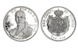 Alfonso XIII 2 Onzas Plata (por error indica 1 oz) 1941 PROOF