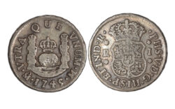 Felipe V 1 Real 1745 México M BC+