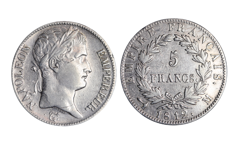 Francia Napoleón 5 Francos 1812 M Tolouse MBC