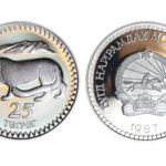 Mongolia 25 Tugrik 1987 Fundación Mundial Vida Salvaje Leopardo de nieve PROOF