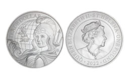Santa Helena 1 Libra 2022 Trade Dollar Britannia SC