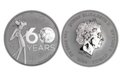 Tuvalu 1 Dólar 2024 60 Aniversario Pantera Rosa PROOF