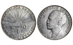 Cuba 1 Peso 1953 Centenario José Martí EBC-SC