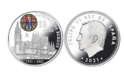 España 10 Euros 2021 800 Años Catedral de Burgos PROOF