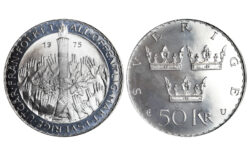 Suecia 50 Coronas 1975 Reforma Constitucional SC