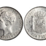 Alfonso XIII 1 Peseta 1896*18-96 SC