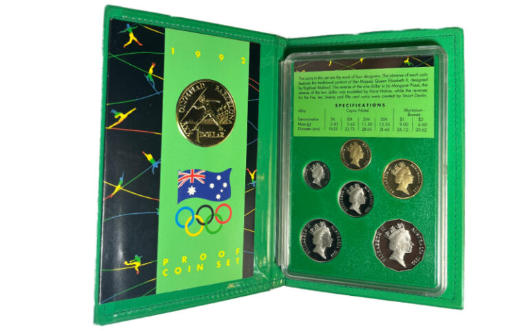 Australia Serie de Monedas 1992 Olimpiadas de Barcelona PROOF