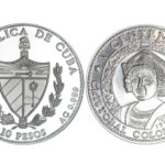 Cuba 10 Pesos 1990 V Centenario Cristóbal Colón PROOF