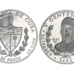 Cuba 10 Pesos 1990 V Centenario Isabel I PROOF