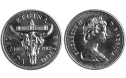 Canadá 1 Dólar 1982 Centenario Ciudad de Regina SC