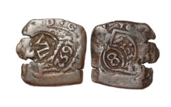 Felipe III o Felipe IV 4 Maravedís resellados en 1641-42 y en 1651-1652 como 8 Maravedís MBC