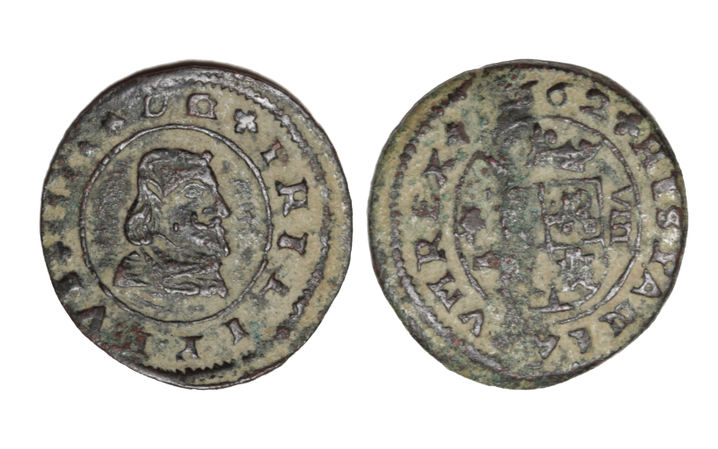 Felipe IV (1621-1665) 8 Maravedís 1662 Granada MBC+