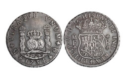 Felipe V 8 Reales 1734 México MF MBC