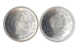 Perú 20 Nuevos Soles 1992 César Vallejo PROOF