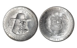 Perú 50 Soles de Oro 1971 Túpac Amaru SC