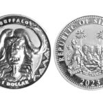 Sierra Leona 1 Dólar 2023 Búfalo PROOF