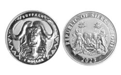 Sierra Leona 1 Dólar 2023 Búfalo PROOF