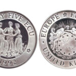 Gran Bretaña 25 Ecu 1992 Las Tres Gracias PROOF