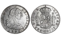 Carlos III 8 Reales 1775 Potosí JR MBC-EBC