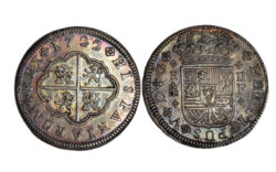 Felipe V 2 Reales 1722 Segovia F  Bonita pátina EBC