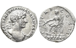 Adriano Denario 118 d.C. Roma MBC+