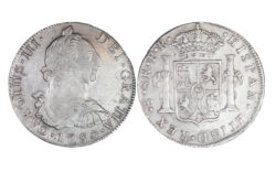 Carlos III 8 Reales 1780 Potosí PR BC-MBC/MBC+