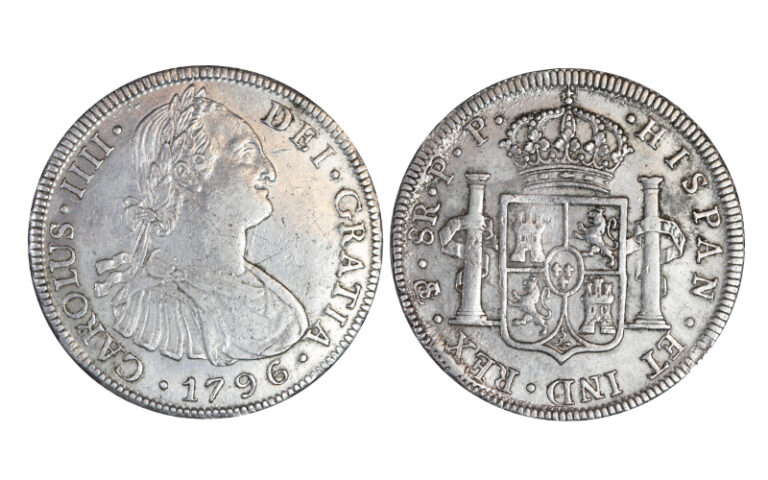 Carlos IV 8 Reales 1796 Potosí PP MBC+