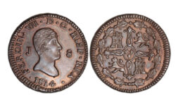 Fernando VII 8 Maravedís 1814 Jubia EBC-SC