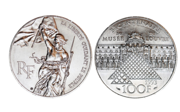 Francia 100 Francos 1993 200 Aniversario Museo del Louvre SC