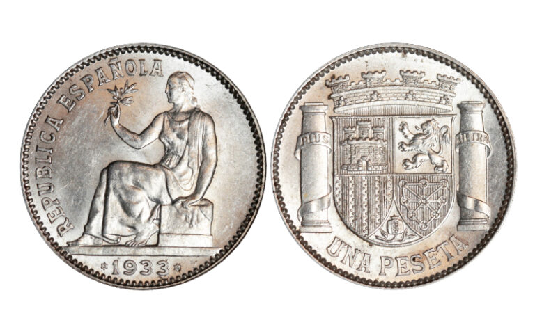 II República 1 Peseta 1933*3-4 SC